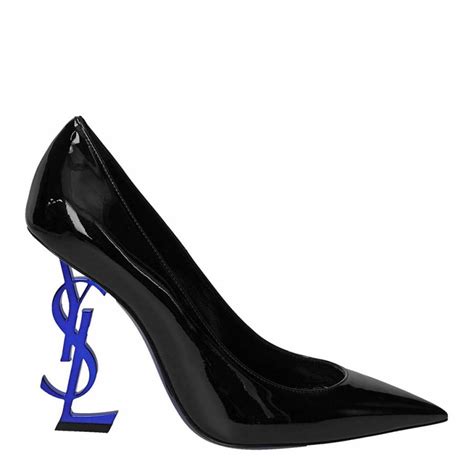 ysl opyum pumps with blue heel|ysl heels cost.